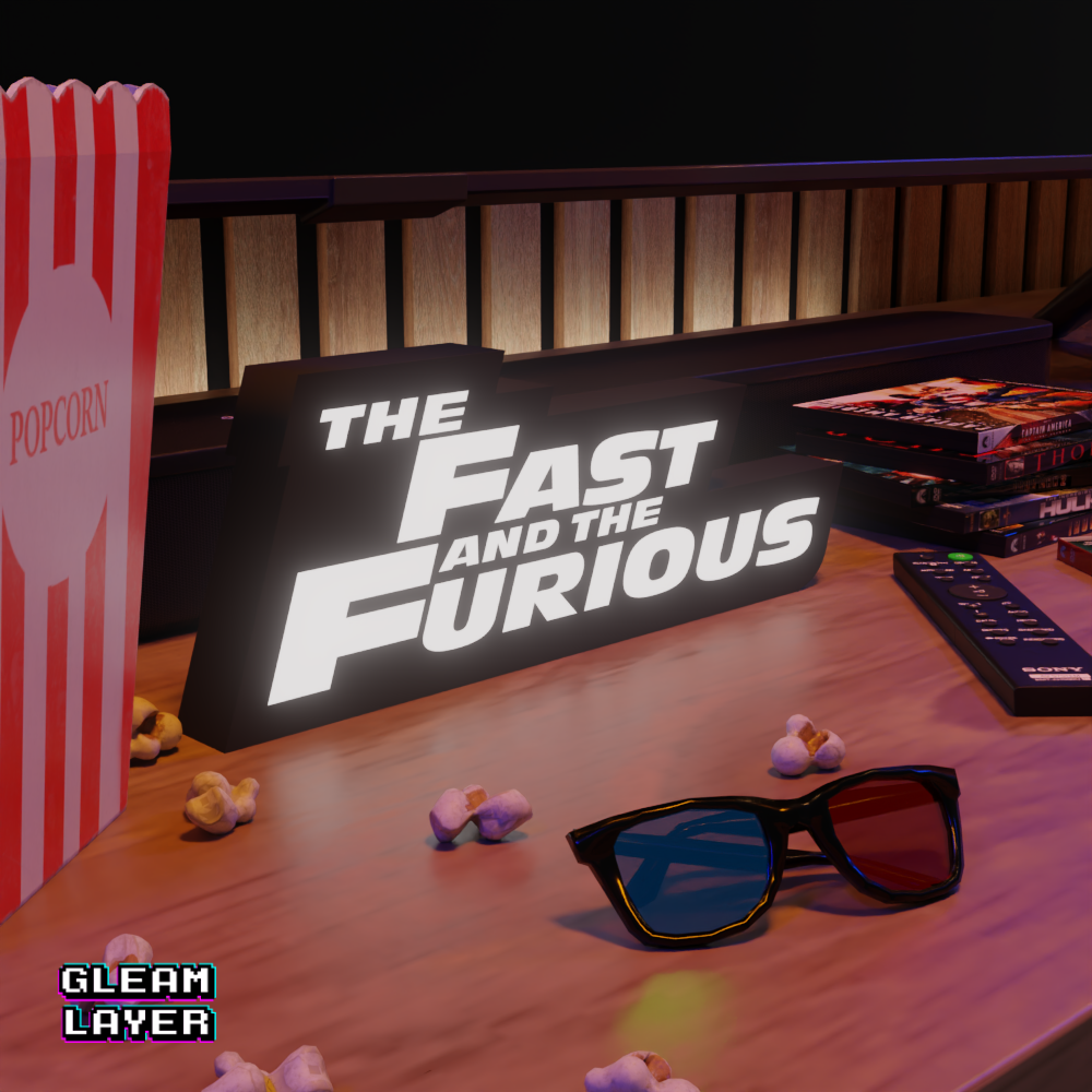 The Fast And The Furious Movie Led Light Sign