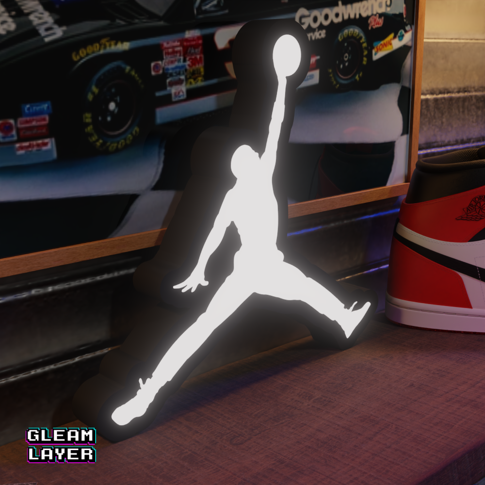 Nike Jordan Jumpman Logo Led Lightbox Rgb Light Sign