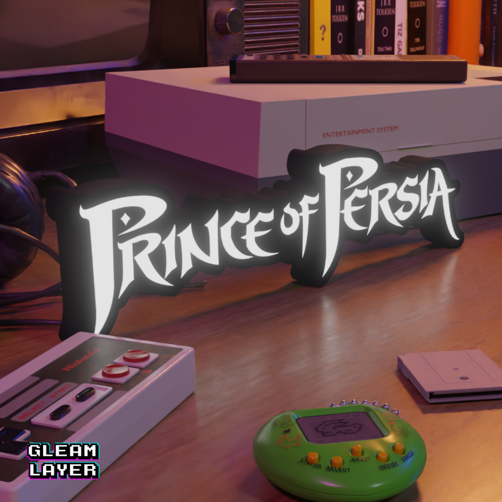 Prince of Persia Retro Gaming Lightbox Led Light Sign
