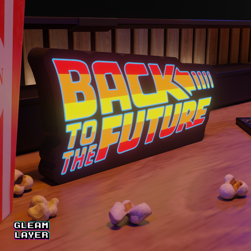 Back to the Future Movie Led Light Sign