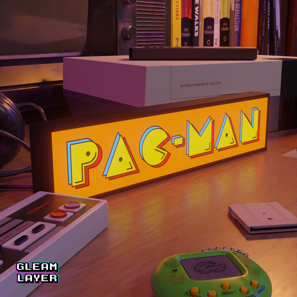 Pac-Man Retro Game Sign Led Gaming Lightbox RGB Lamp