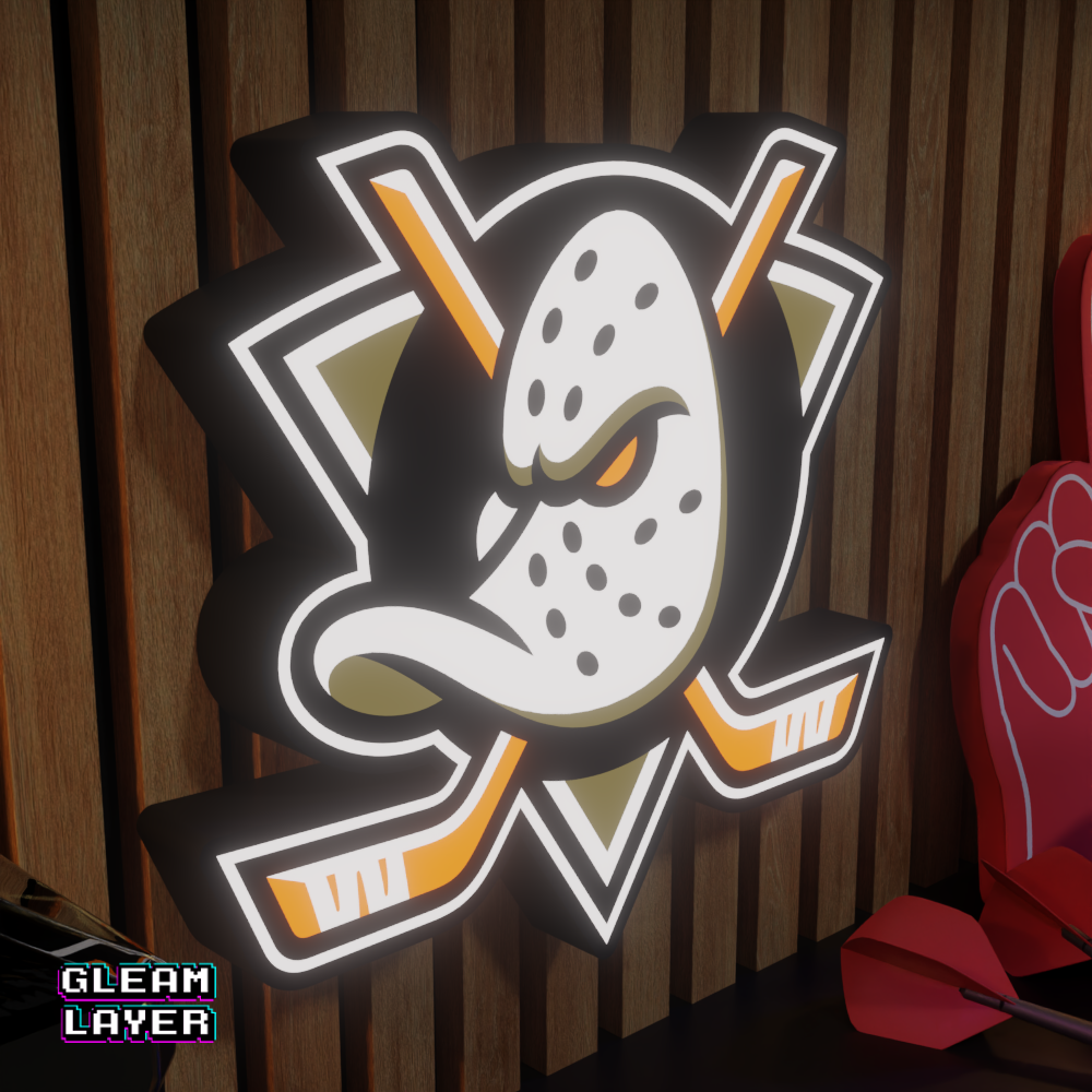 Anaheim Ducks Led Light Box NHL Sports Bar Light Display Wall Sign