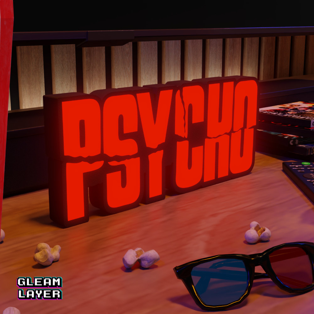 Psycho Movie Led Light Sign