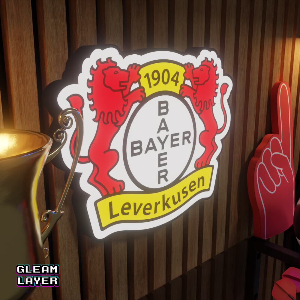Bayer 04 Leverkusen Logo Led RGB Wall Display Light Sign