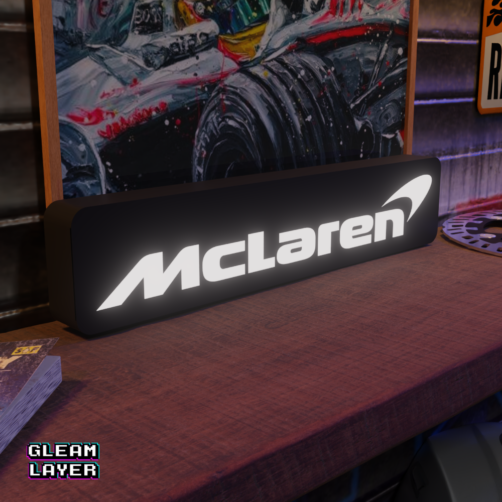 McLaren Plaque Led Lightbox Rgb Light Sign