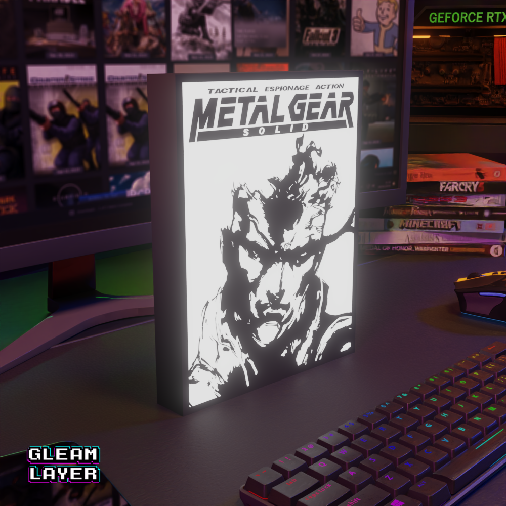 Metal Gear Solid Snake Led Gaming RGB Light Sign