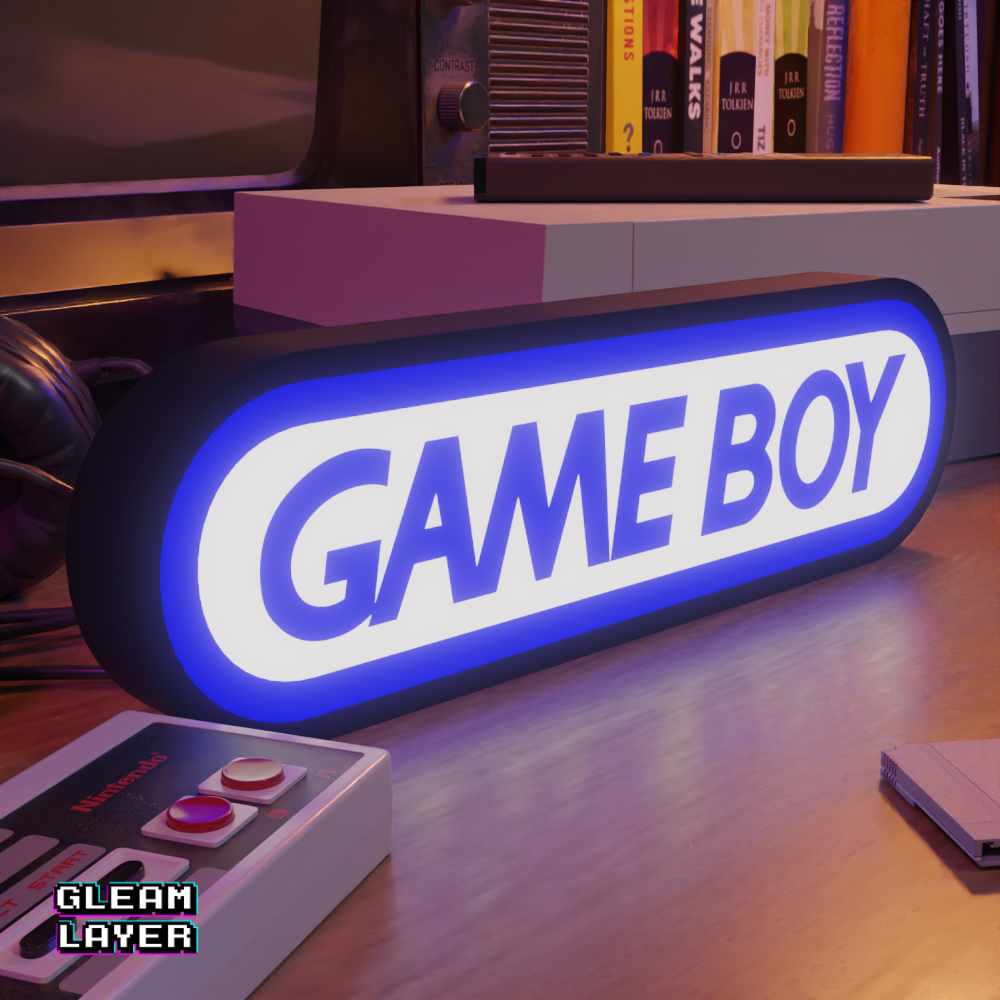 Gameboy Led Retro Gaming RGB Light Sign