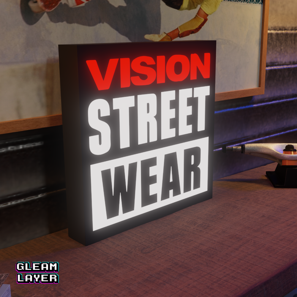 Vision Street Wear Led Lightbox Rgb Light Sign