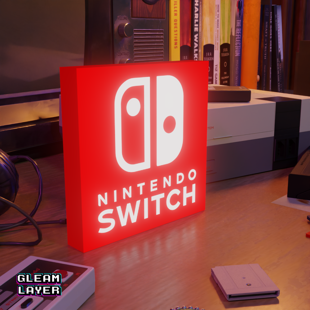 Nintendo Switch Led Gaming Lightbox Rgb Light Sign