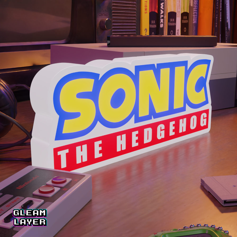 Sonic The hedgehog Led Gaming Light Sign