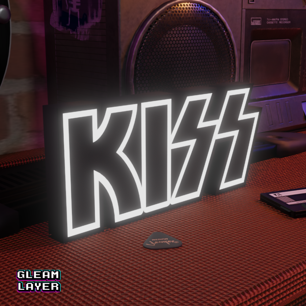 Kiss Band Logo Led RGB Light Sign