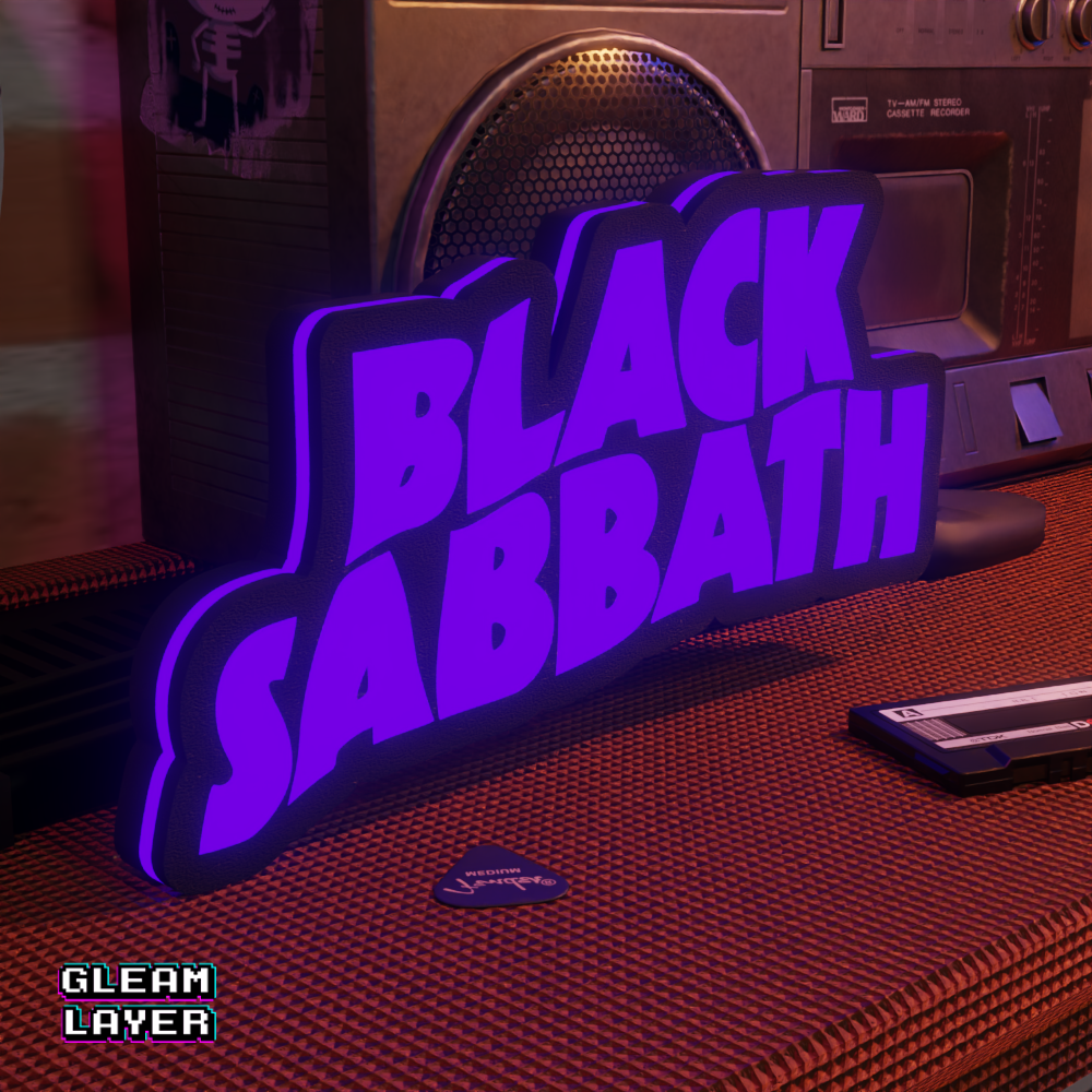 Black Sabbath Led RGB Light Sign