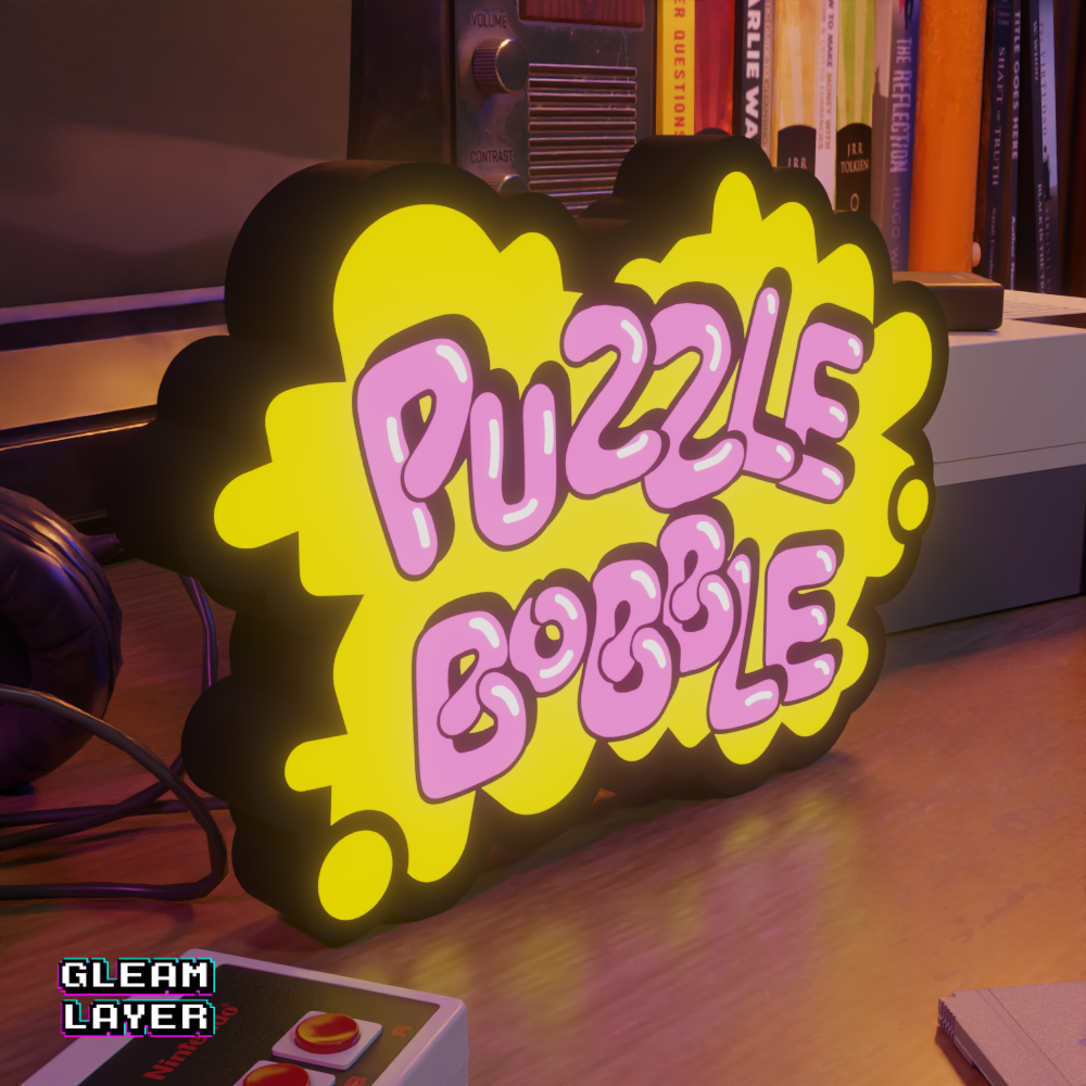 Puzzle Bobble Led Retro Gaming Light Sign