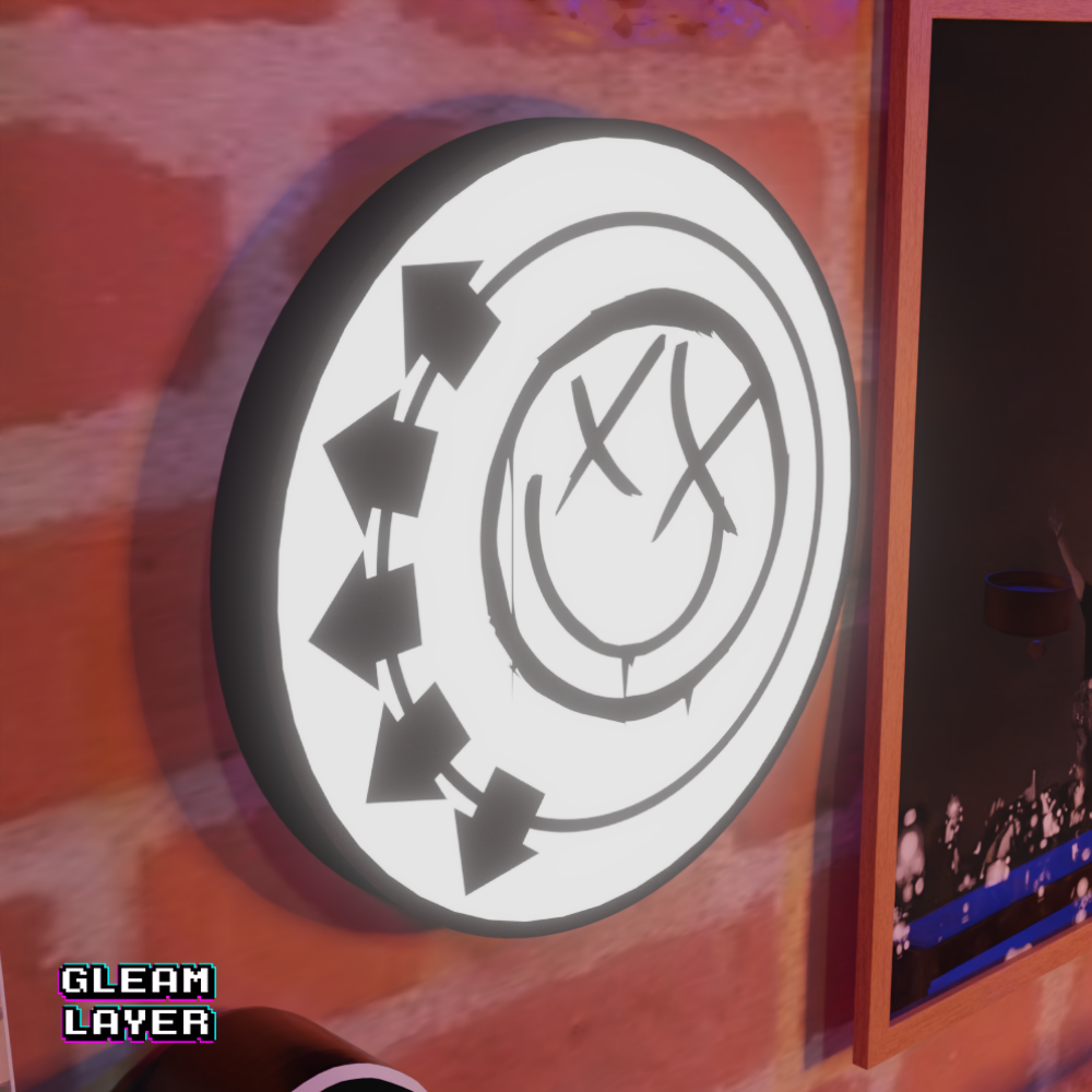 Blink 182 Smiley Led RGB Light Sign
