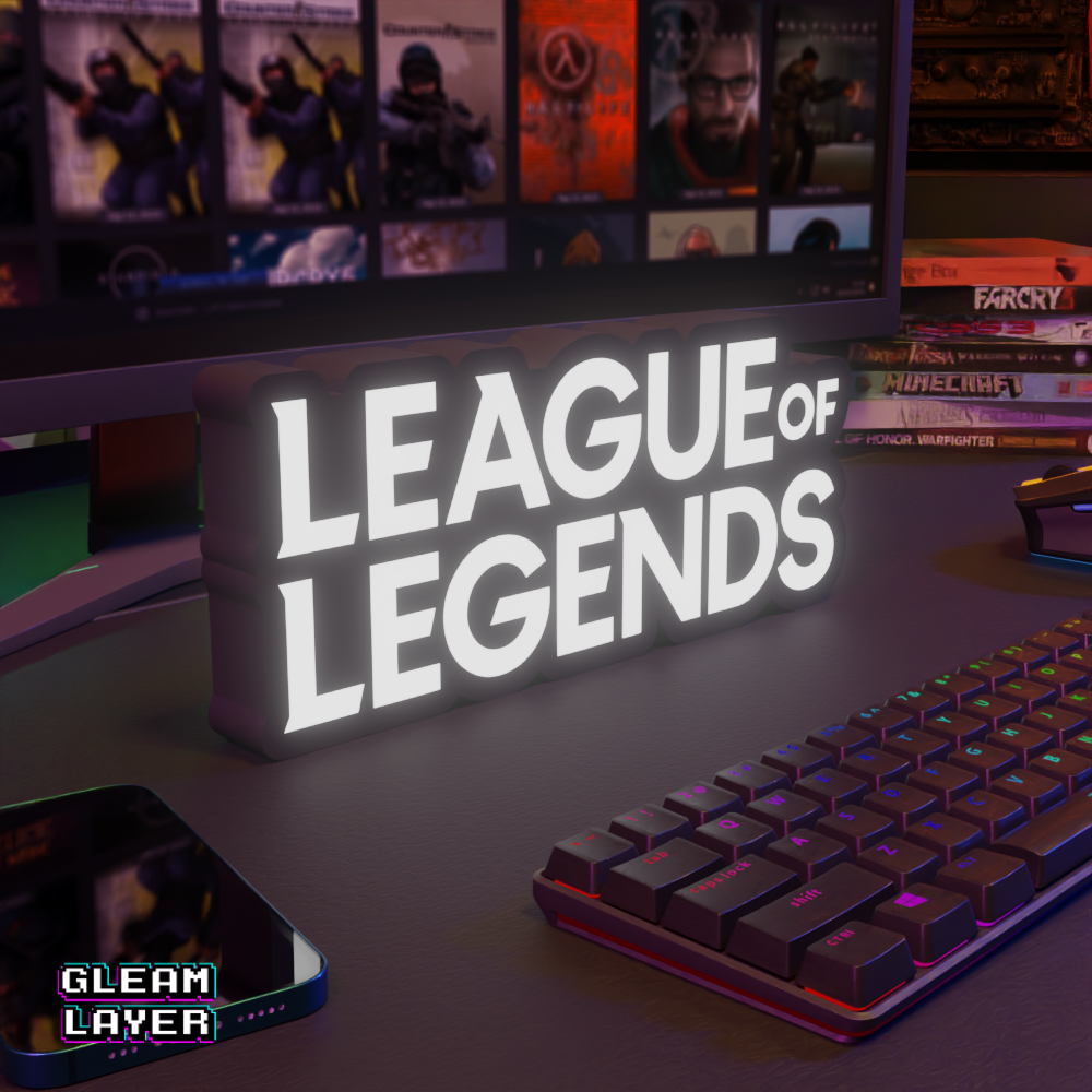 League of Legends Led Gaming Light RGB Sign