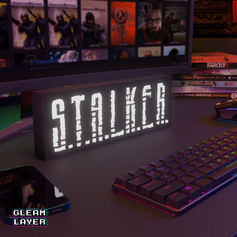 Stalker Led Gaming RGB Light Sign