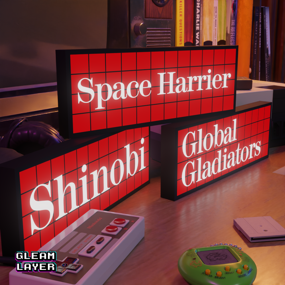 Master System Cartridge Led Retro Gaming Light Sign