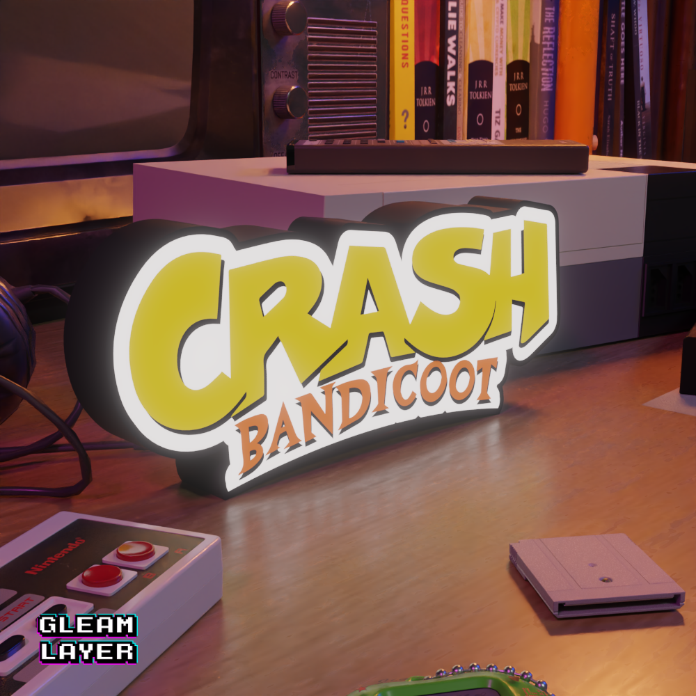 Crash Bandicoot Led Retro Gaming RGB Light Sign