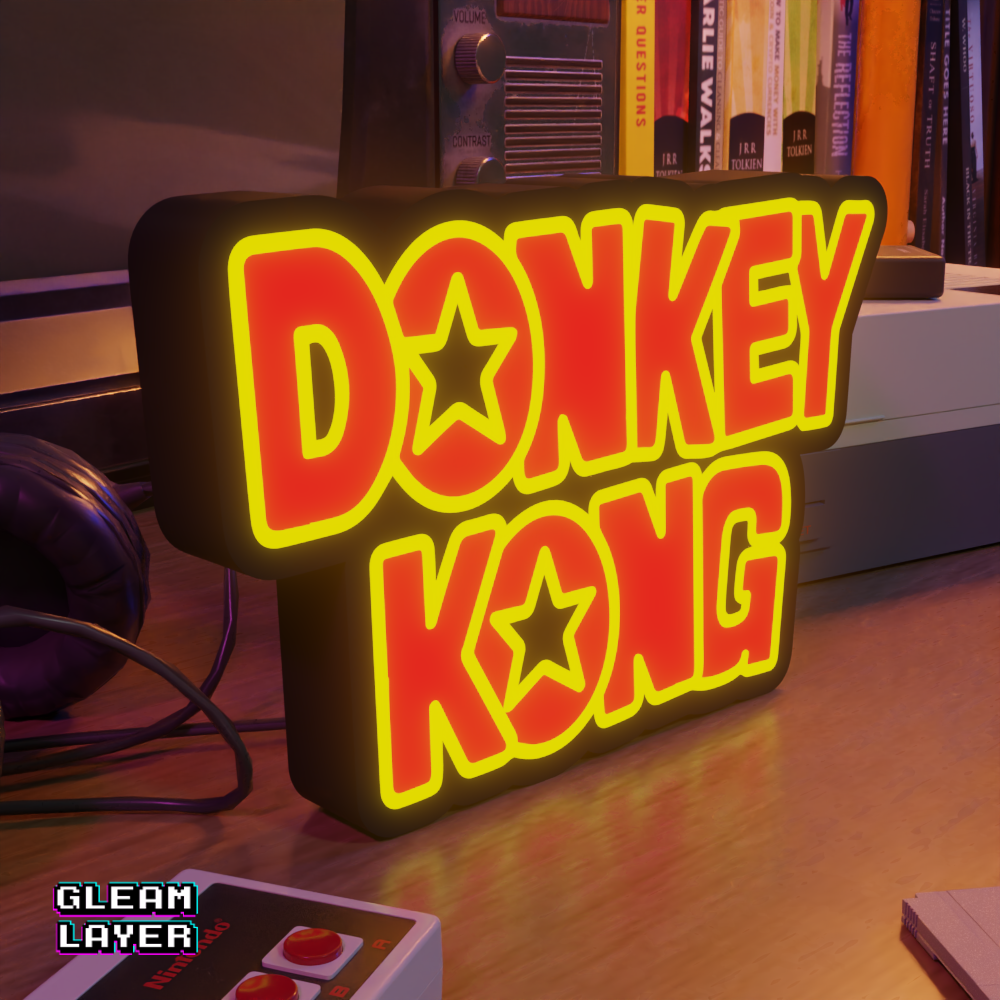 Donkey Kong Led Retro Gaming Light Sign