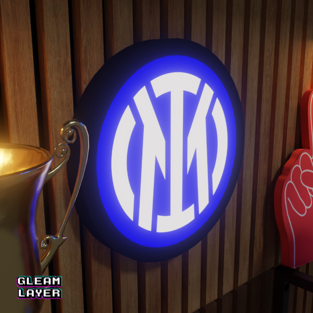 Inter Milan FC Logo Led RGB Wall Display Light Sign