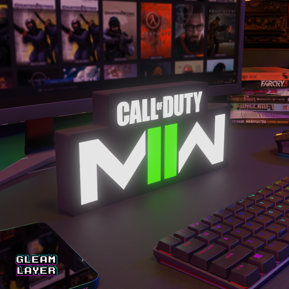 Call of Duty Modern Warfare 2 Led Gaming Lightbox Rgb Light Sign