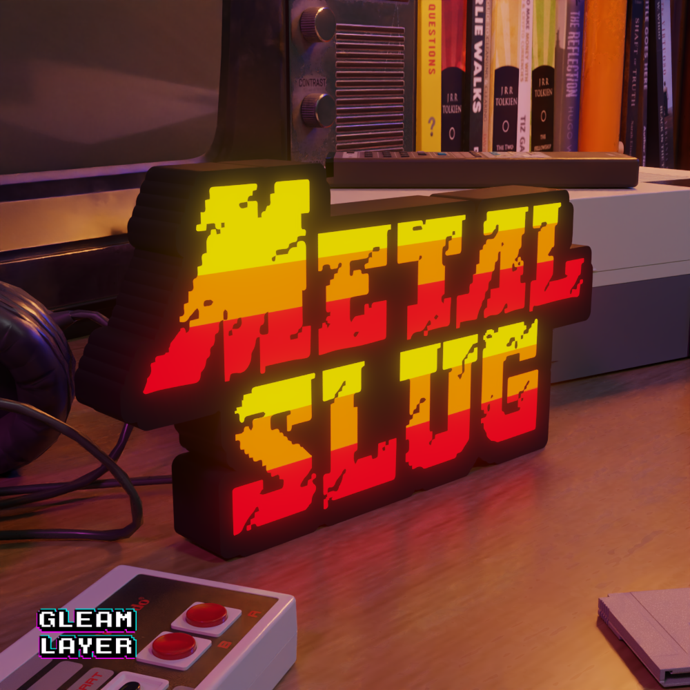 Metal Slug Led Retro Gaming Light Sign