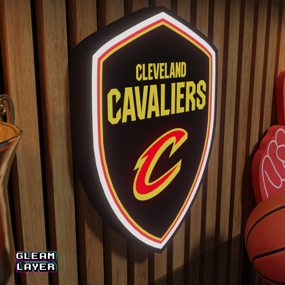 Cleveland Cavaliers Led Light Box NBA Sports Bar Light Display Wall Sign