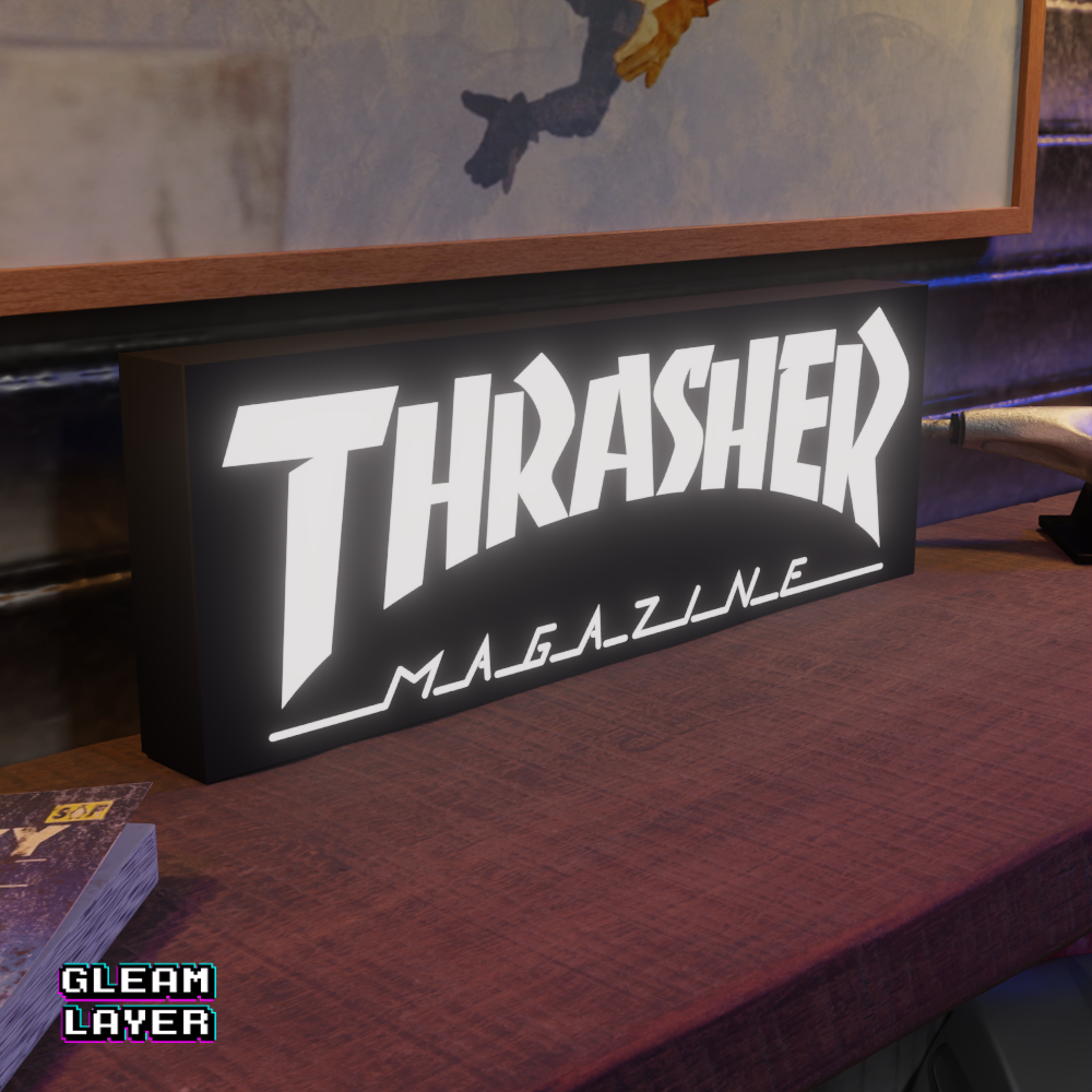 Thrasher Magazine Led Lightbox Rgb Light Sign