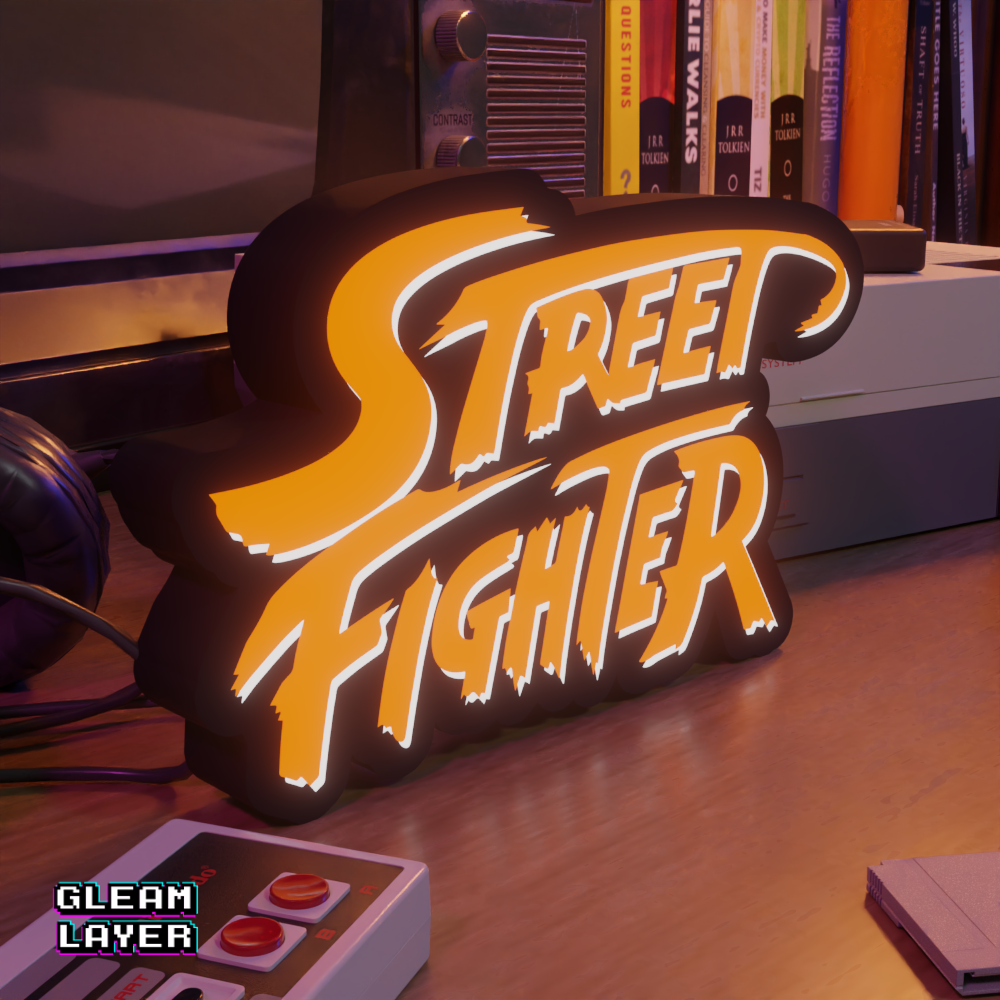 Street Fighter Led Gaming Light Sign