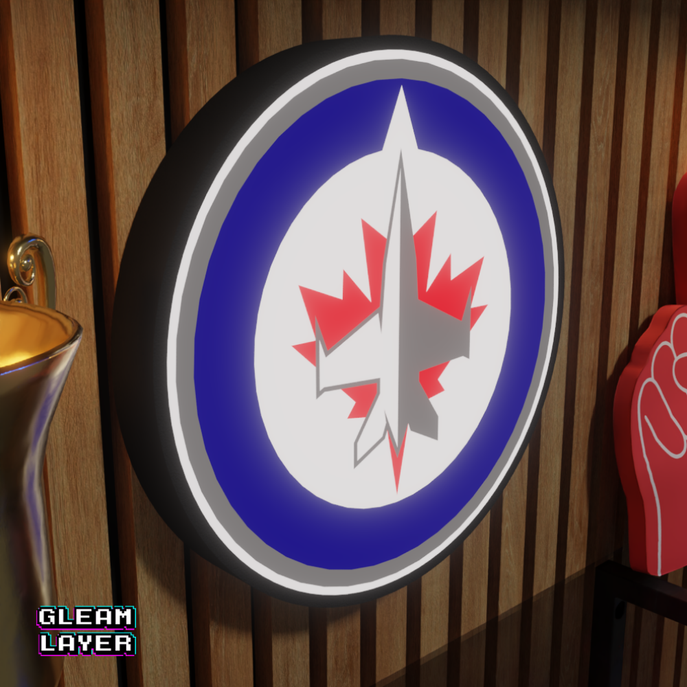 Winnipeg Jets Led Light Box NHL Sports Bar Light Display Wall Sign