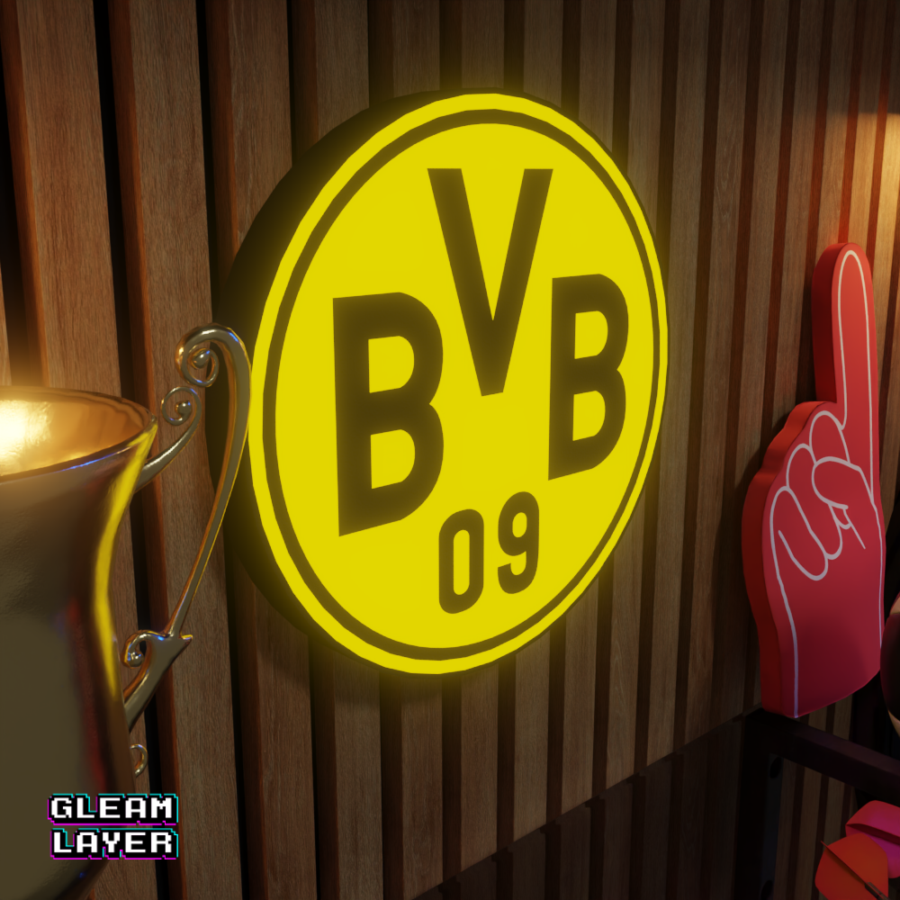 Borussia Dortmund Logo Led RGB Wall Display Light Sign