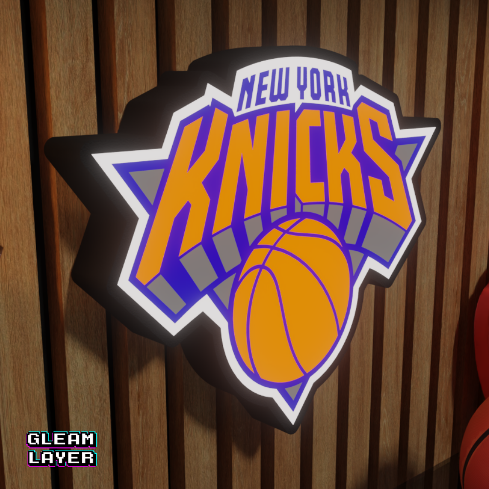 New York Knicks Led Light Box NBA Sports Bar Light Display Wall Sign