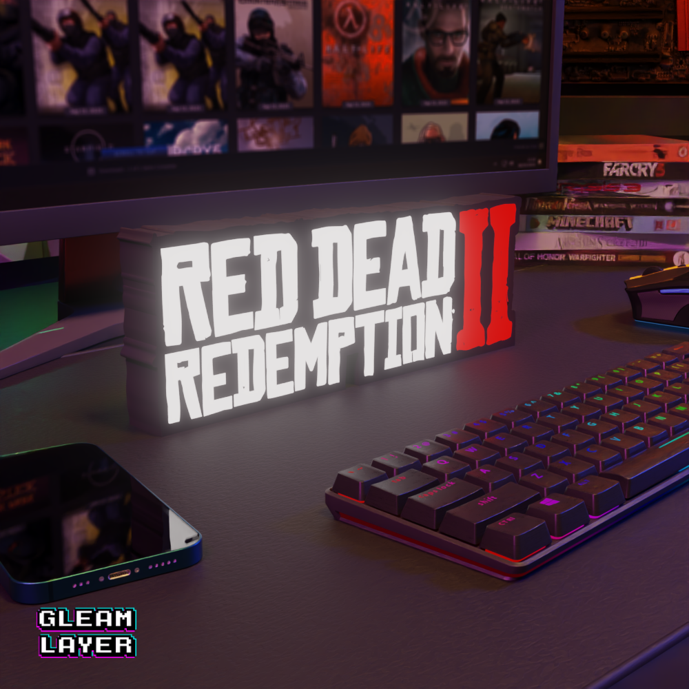 Red Dead Redemption 2 Led Gaming Light Sign