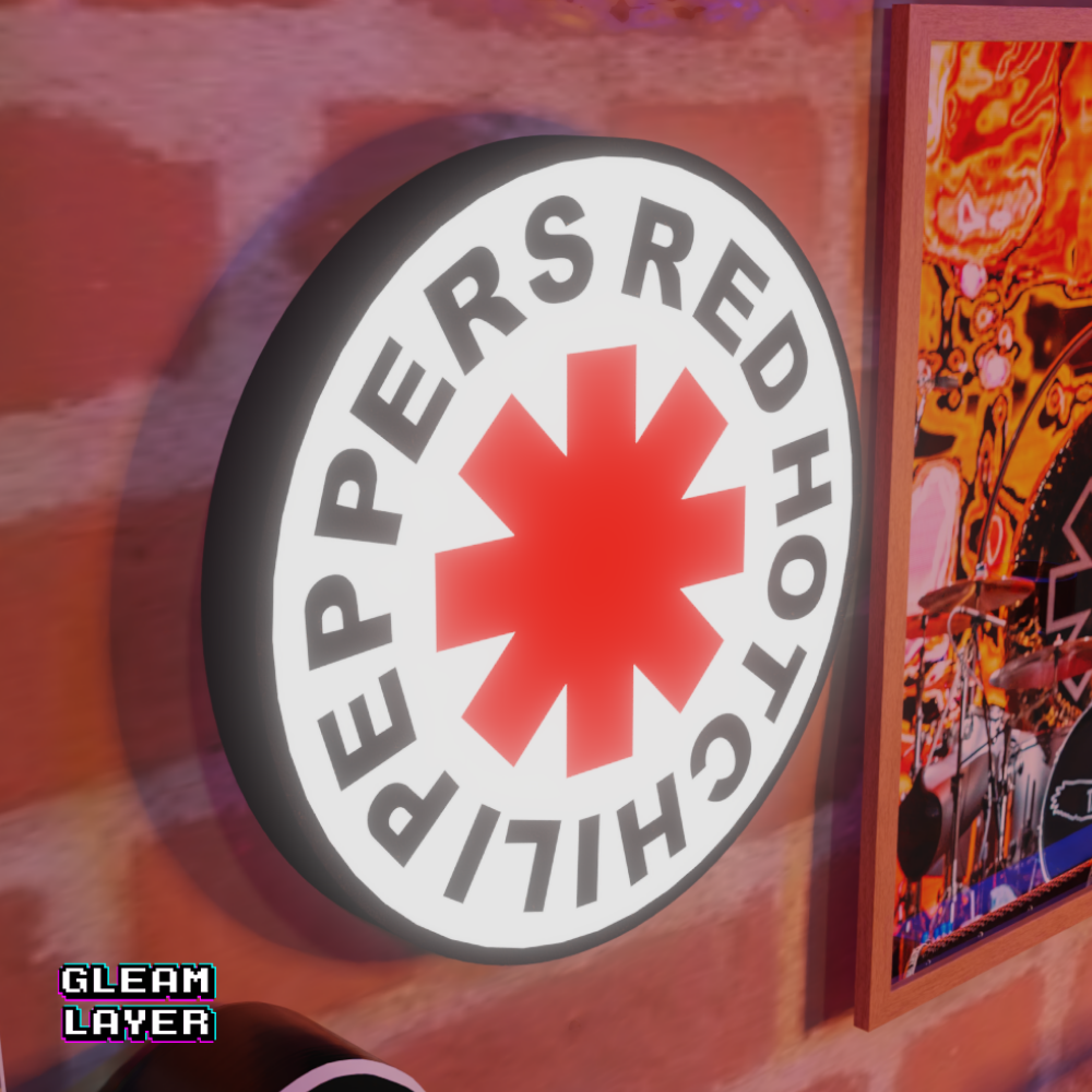 Red Hot Chili Peppers Led RGB Light Sign