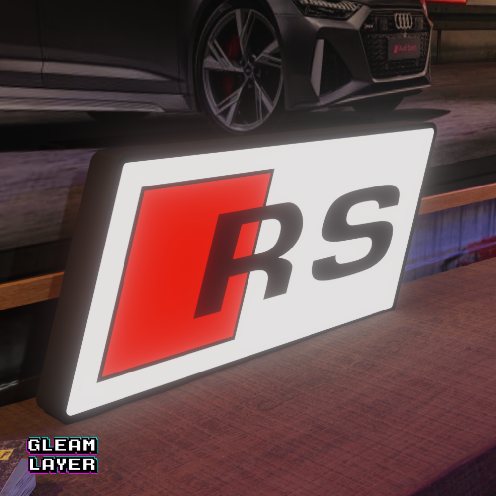 Audi RS Logo Led RGB Light Sign