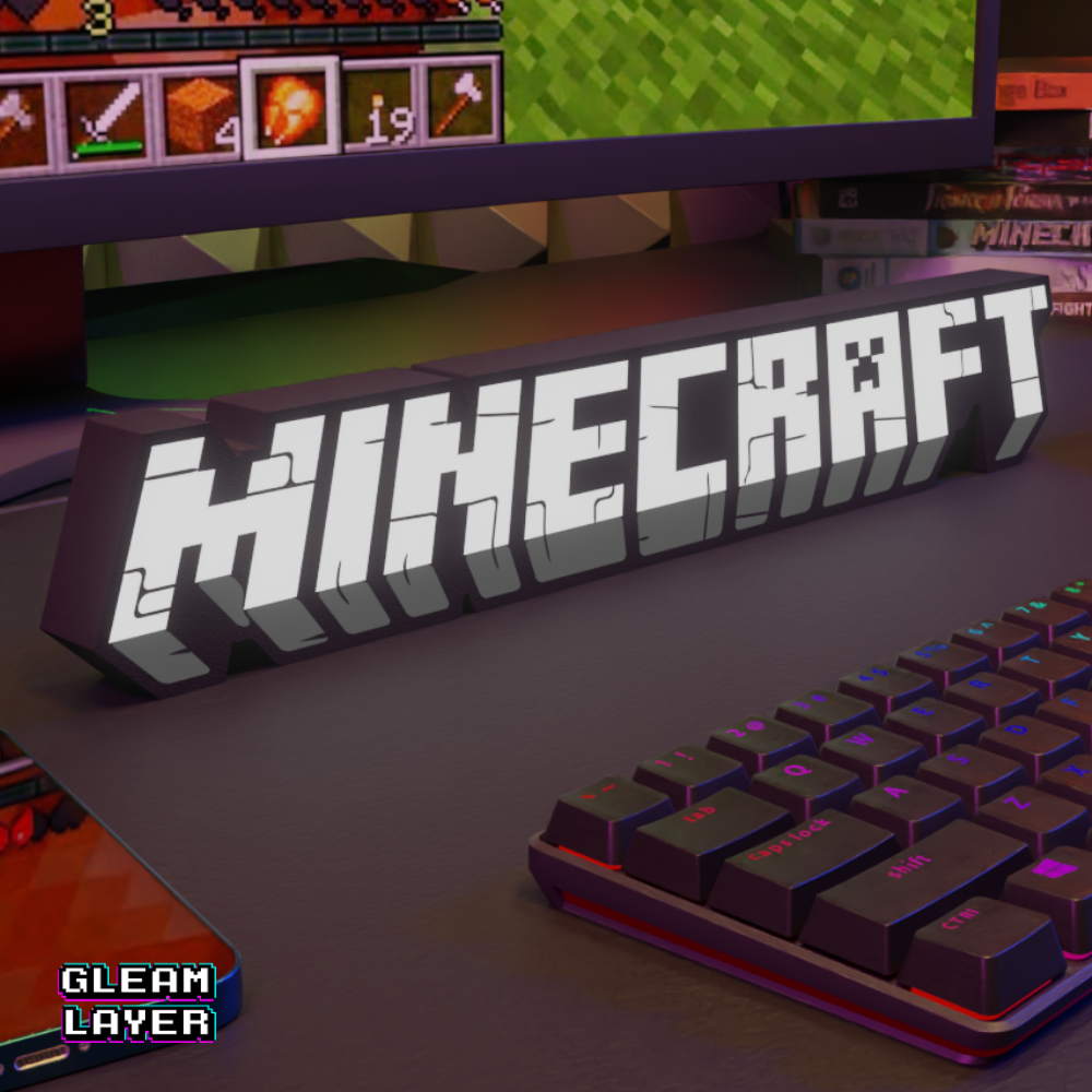 Minecraft Led Gaming Light Sign