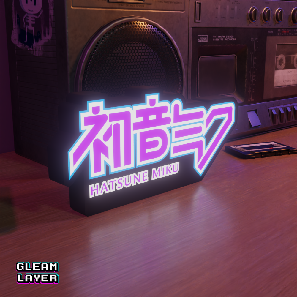 初音ミク Hatsune Miku Led Lightbox Rgb Light Sign
