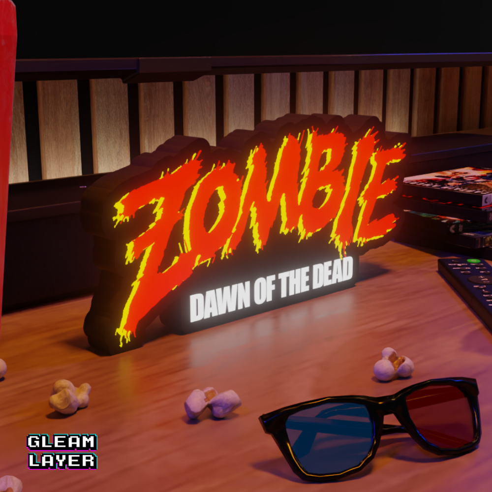 Zombie Dawn Of the Dead Movie Led Light Sign