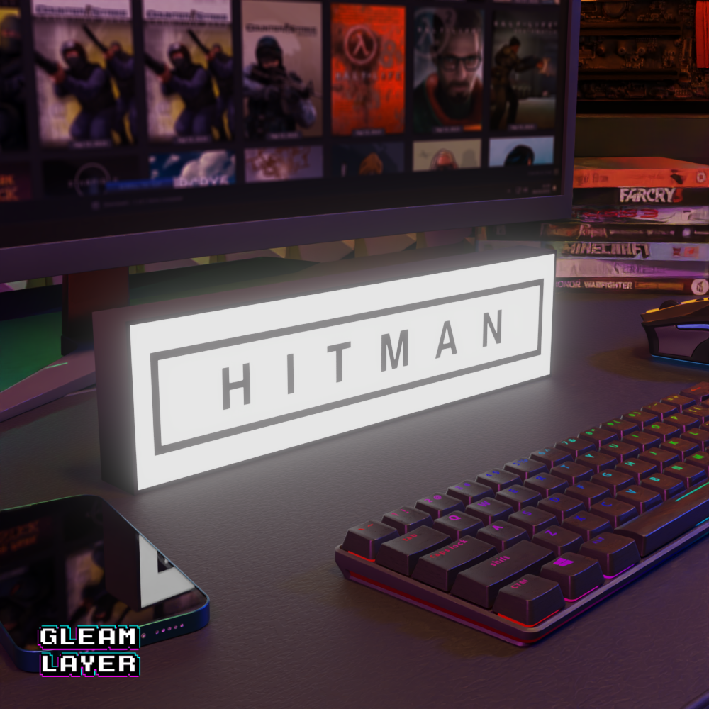 Hitman Led Gaming Light Sign