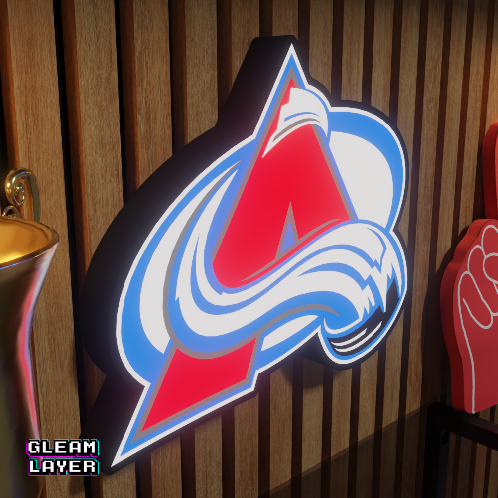 Colorado Avalanche Led Light Box NHL Sports Bar Light Display Wall Sign