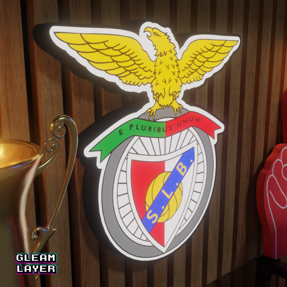 SLB Benfica Logo Led RGB Wall Display Light Sign