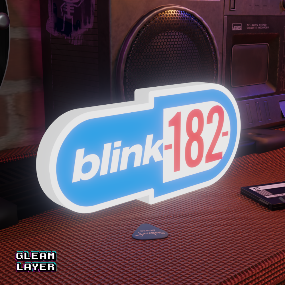 Blink 182 Old Logo Led RGB Light Sign