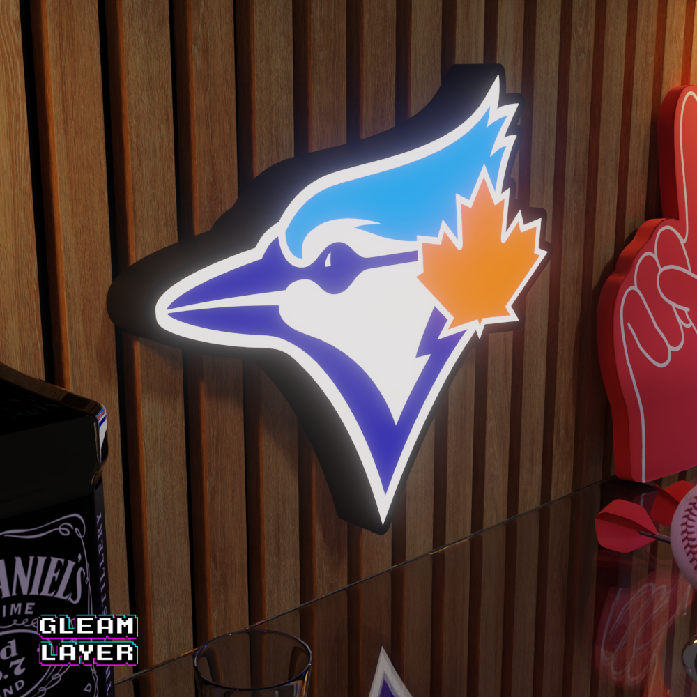 Toronto Blue Jays Led Light Box MLB Sports Bar Major League Baseball Wall Sign