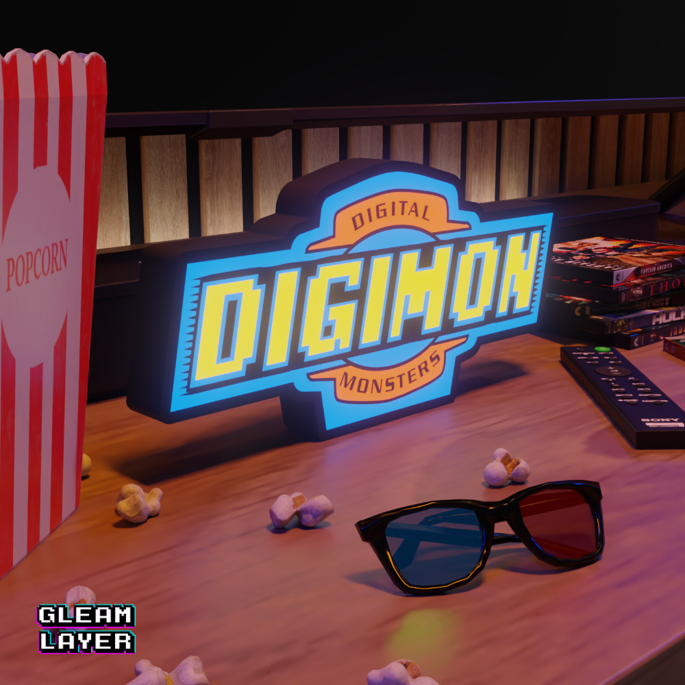 Digimon Led RGB Light Sign