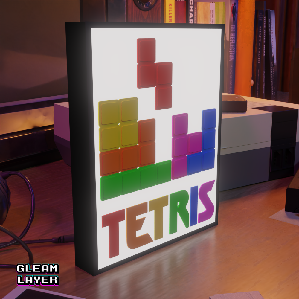 Tetris Arcade Game Led Light Sign