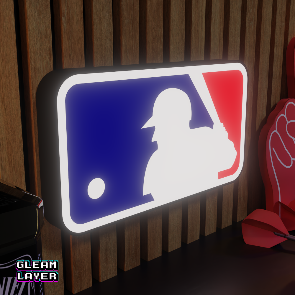 MLB Major League Baseball Led Light Logo Sign