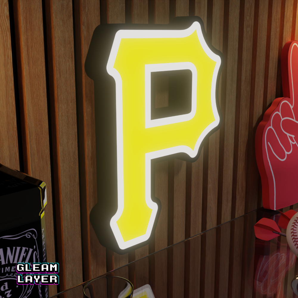 Pittsburgh Pirates Led Light Box MLB Sports Bar Major League Baseball Wall Sign
