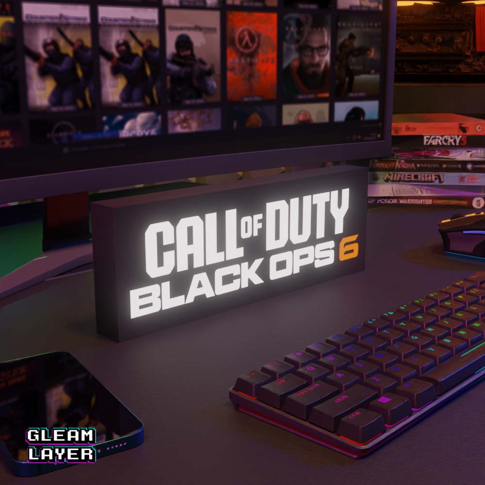 Call of Duty Black Ops 6 Led Gaming RGB Light Sign