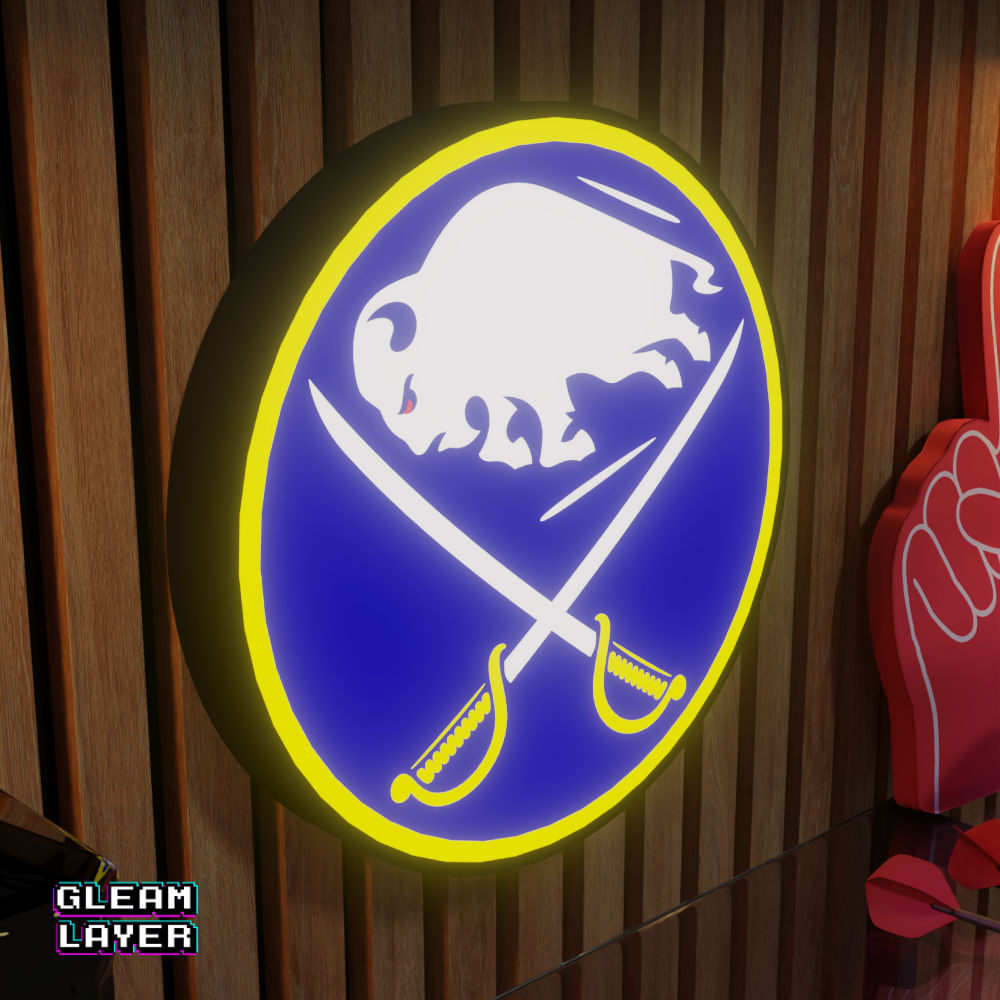 Buffalo Sabres Led Light Box NHL Sports Bar Light Display Wall Sign