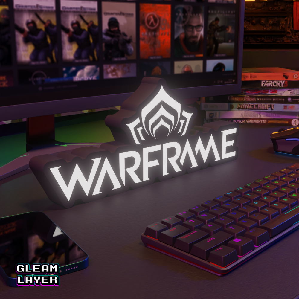 Warframe Led Gaming Light Sign